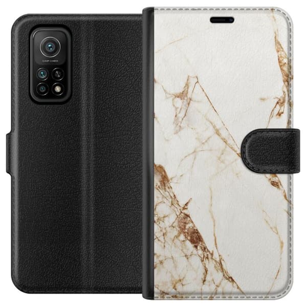 Xiaomi Mi 10T Pro 5G Plånboksfodral Vit marmor