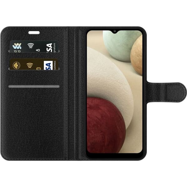 Samsung Galaxy A02s Lommeboketui Pressede blomster