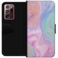 Miniatyrbillede 1 af 3: Samsung Galaxy Note20 Ultra Tegnebogsetui Pastelmarmor