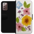 Miniatyrbillede 1 af 3: Samsung Galaxy Note20 Tegnebogsetui Pressede blomster