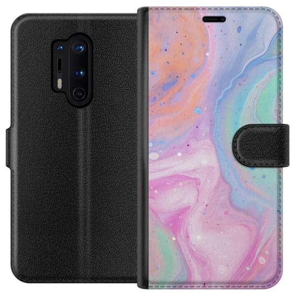 OnePlus 8 Pro Lompakkokotelo Pastellimarmori