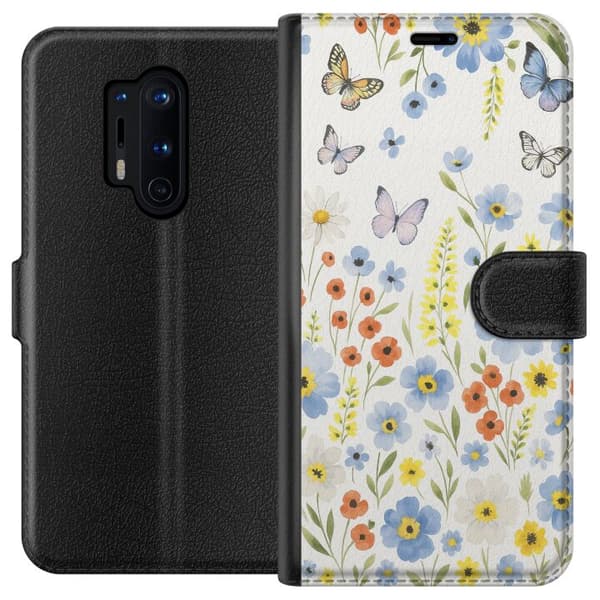 OnePlus 8 Pro Lompakkokotelo Kesäkukat
