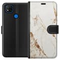 Miniatyrbillede 1 af 3: Xiaomi Redmi 9C Tegnebogsetui Hvid marmor