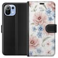 Miniatyrbillede 1 af 3: Xiaomi Mi 11 Lite Tegnebogsetui Romantiske blomster