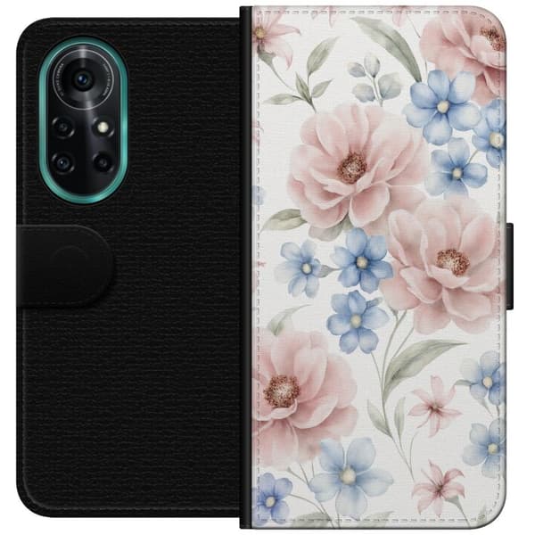 Huawei nova 8 Pro Lommeboketui Romantiske blomster