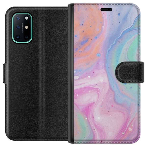 OnePlus 8T Lompakkokotelo Pastellimarmori