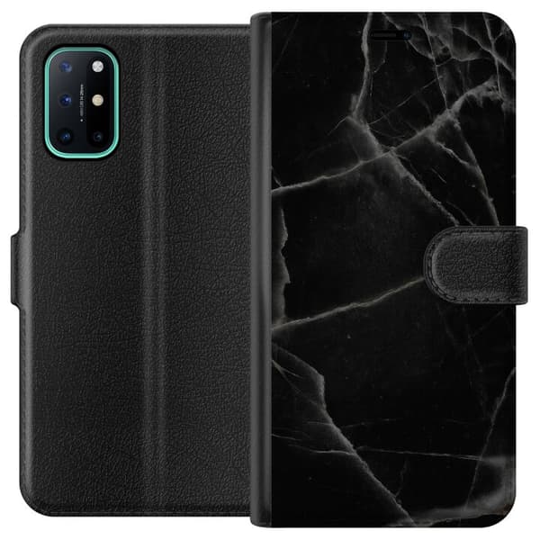 OnePlus 8T Lompakkokotelo Musta marmori