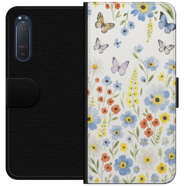 Sony Xperia 5 II Lommeboketui Sommerblomster