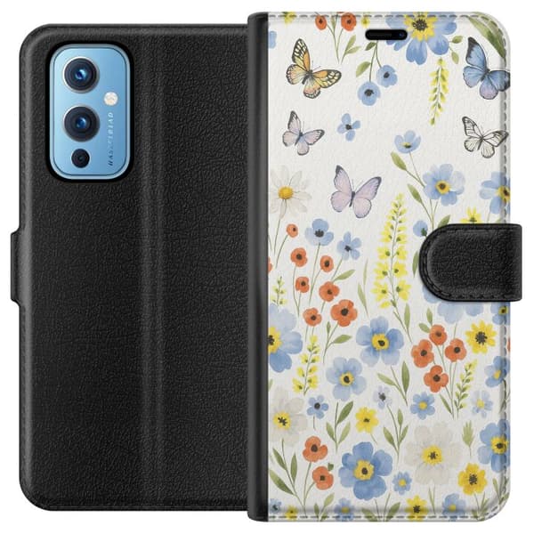 OnePlus 9 Lompakkokotelo Kesäkukat