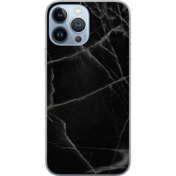 Apple iPhone 13 Pro Max Gennemsigtig cover Sort marmor