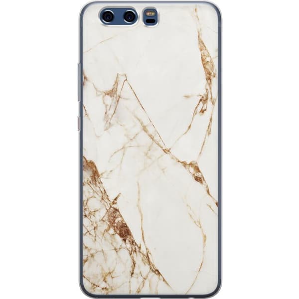 Huawei P10 Gennemsigtig cover Hvid marmor