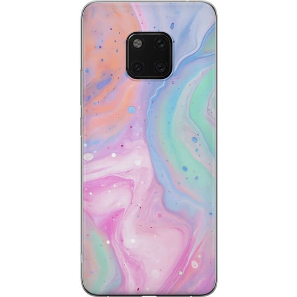 Huawei Mate 20 Pro Gennemsigtig cover Pastelmarmor