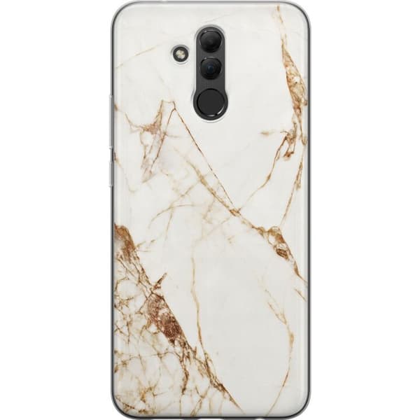 Huawei Mate 20 lite Gjennomsiktig deksel Hvit marmor