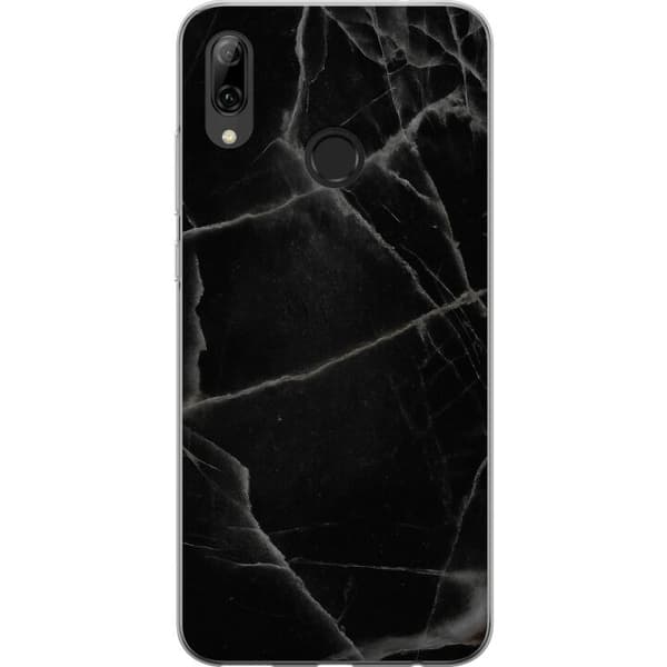 Huawei P smart 2019 Gjennomsiktig deksel Svart marmor