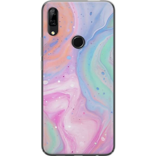 Huawei P Smart Z Läpinäkyvä kuori Pastellimarmori