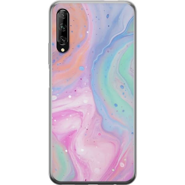 Huawei P smart Pro 2019 Gennemsigtig cover Pastelmarmor