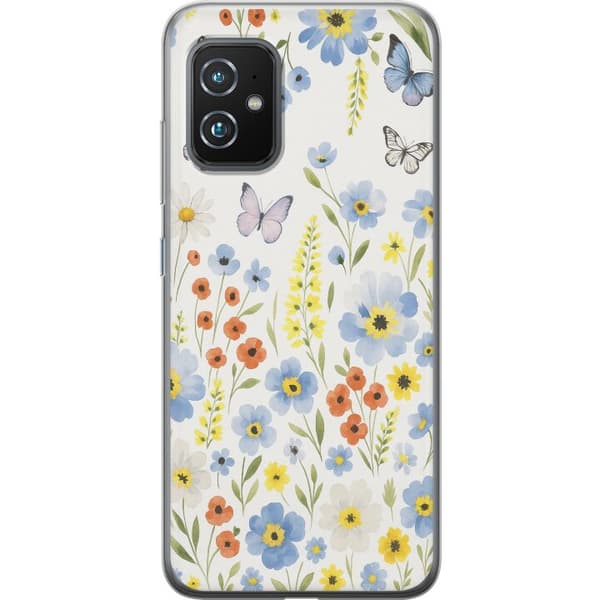 Asus Zenfone 8 Gennemsigtig cover Sommerblomster