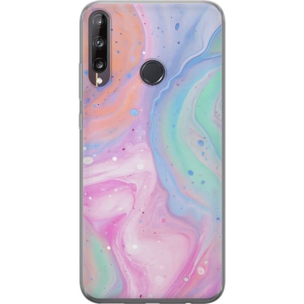 Huawei P40 lite E Genomskinligt Skal Pastellmarmor