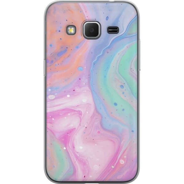 Samsung Galaxy Core Prime Gjennomsiktig deksel Pastellmarmor