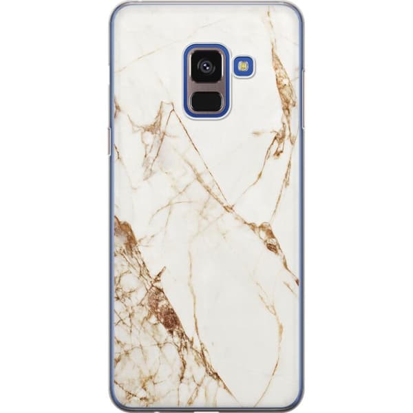 Samsung Galaxy A8 (2018) Genomskinligt Skal Vit marmor
