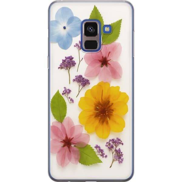 Samsung Galaxy A8 (2018) Läpinäkyvä kuori Painetut kukat