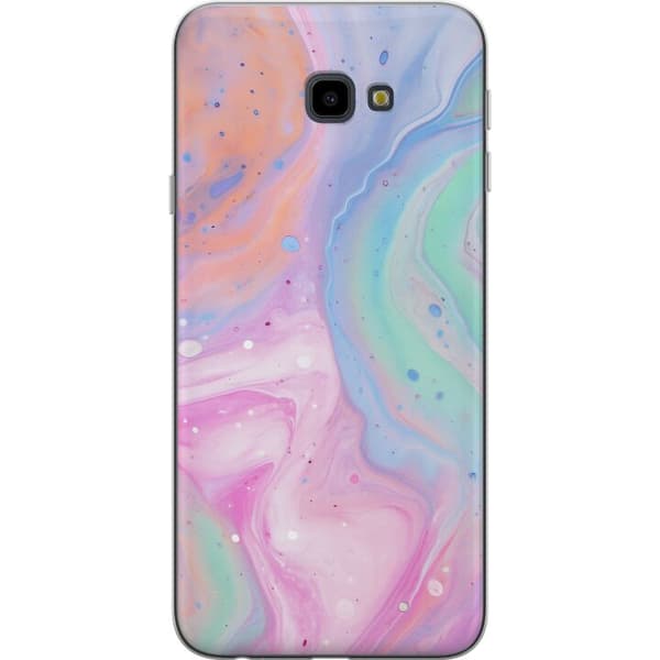 Samsung Galaxy J4+ Gjennomsiktig deksel Pastellmarmor