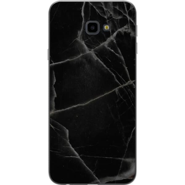Samsung Galaxy J4+ Gjennomsiktig deksel Svart marmor