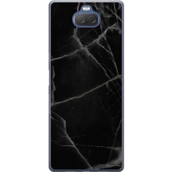 Sony Xperia 10 Plus Gjennomsiktig deksel Svart marmor