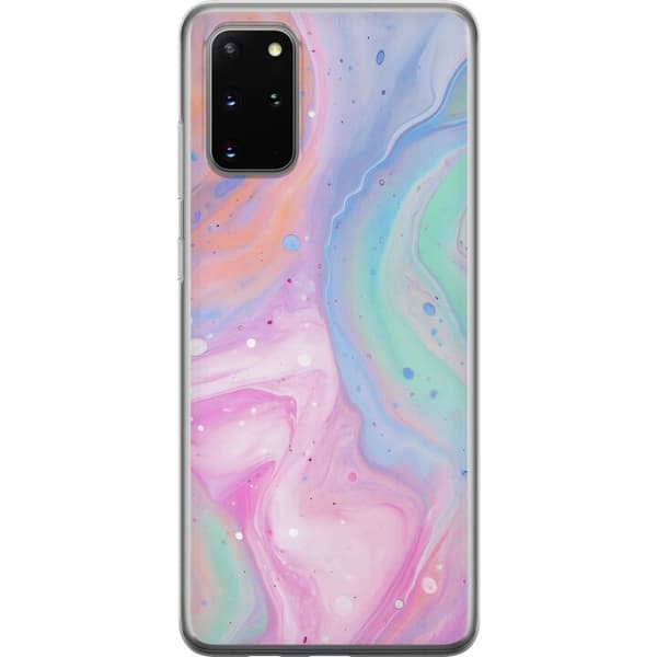Samsung Galaxy S20+ Läpinäkyvä kuori Pastellimarmori