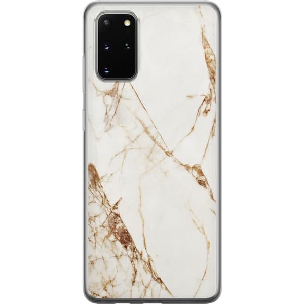 Samsung Galaxy S20+ Genomskinligt Skal Vit marmor