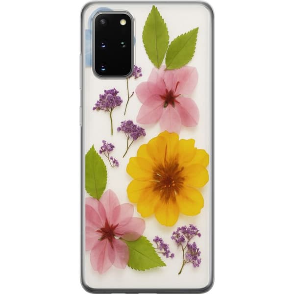 Samsung Galaxy S20+ Läpinäkyvä kuori Painetut kukat