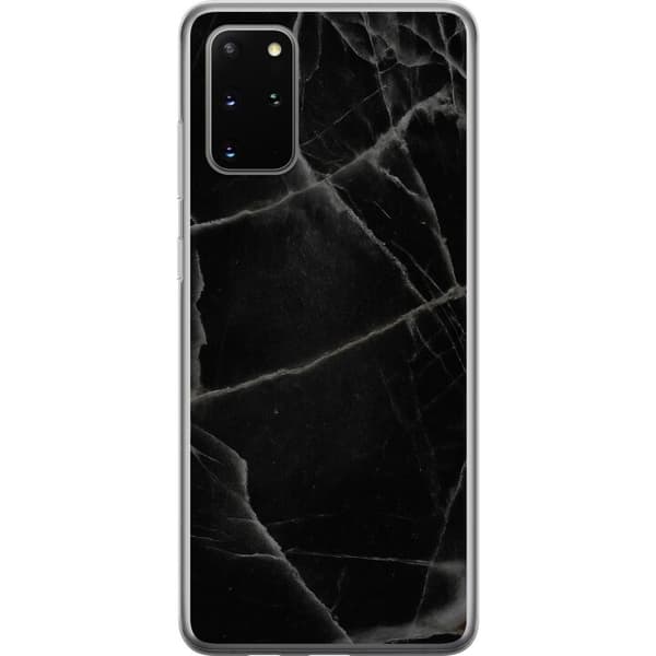 Samsung Galaxy S20+ Genomskinligt Skal Svart marmor