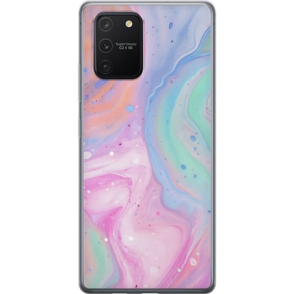 Samsung Galaxy S10 Lite Gennemsigtig cover Pastelmarmor