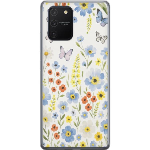 Samsung Galaxy S10 Lite Gennemsigtig cover Sommerblomster
