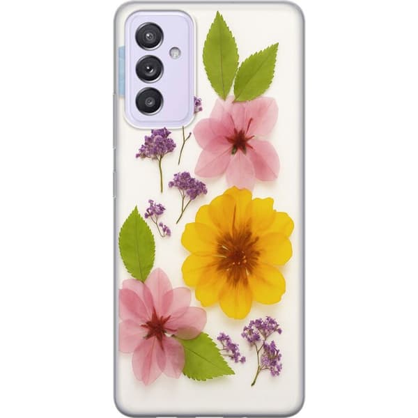 Samsung Galaxy A82 5G Gjennomsiktig deksel Pressede blomster