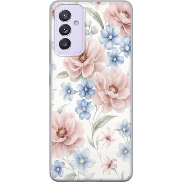 Samsung Galaxy A82 5G Läpinäkyvä kuori Romanttiset kukat