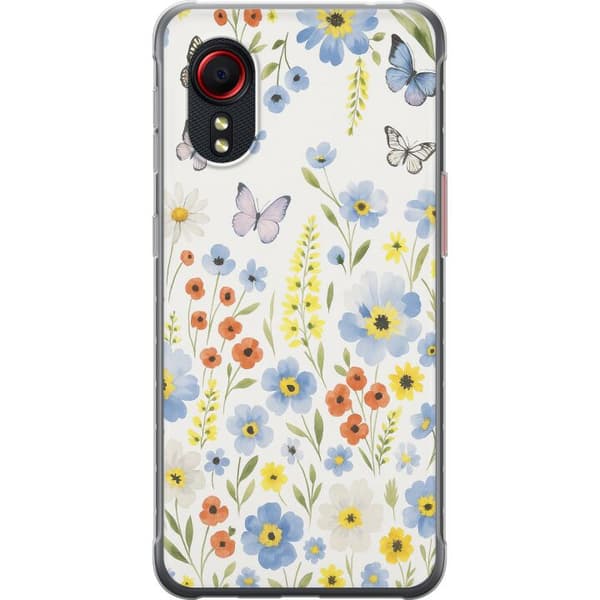 Samsung Galaxy Xcover 5 Läpinäkyvä kuori Kesäkukat