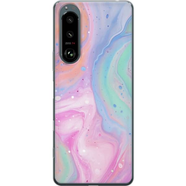 Sony Xperia 5 III Läpinäkyvä kuori Pastellimarmori