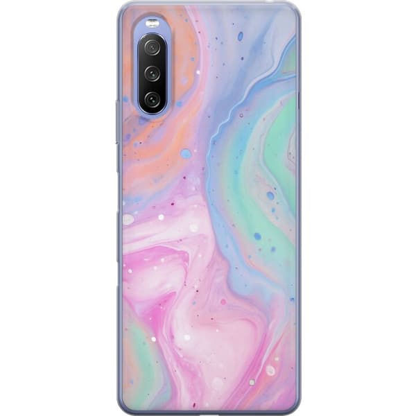 Sony Xperia 10 III Gennemsigtig cover Pastelmarmor