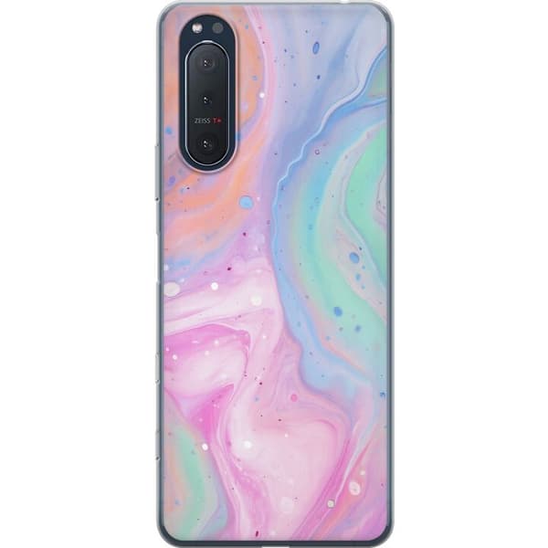 Sony Xperia 5 II Gennemsigtig cover Pastelmarmor