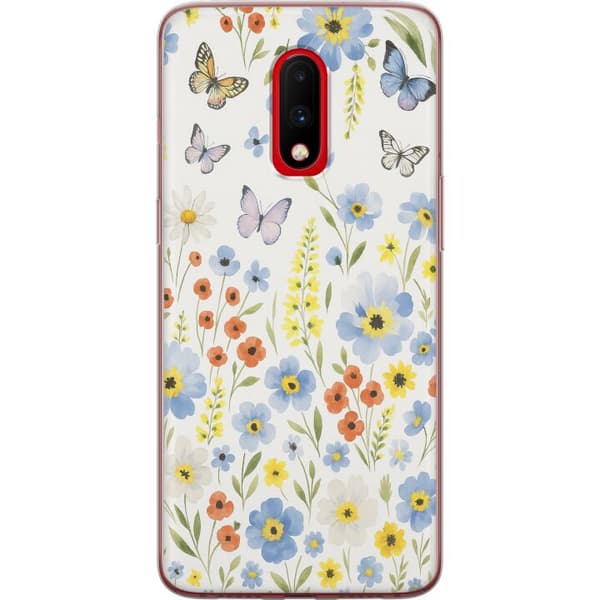 OnePlus 7 Gennemsigtig cover Sommerblomster