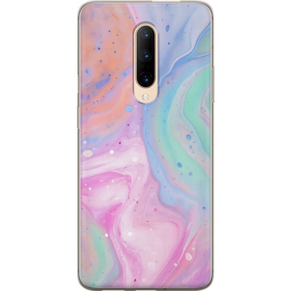 OnePlus 7 Pro Gennemsigtig cover Pastelmarmor
