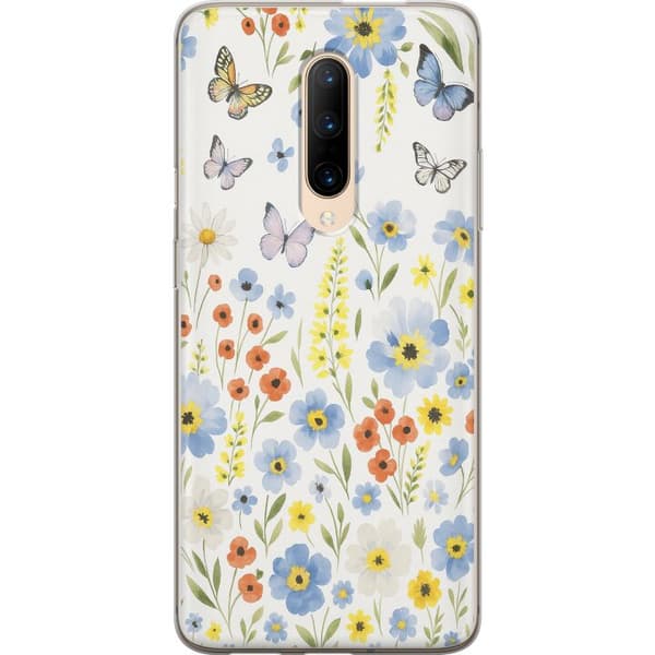 OnePlus 7 Pro Gennemsigtig cover Sommerblomster
