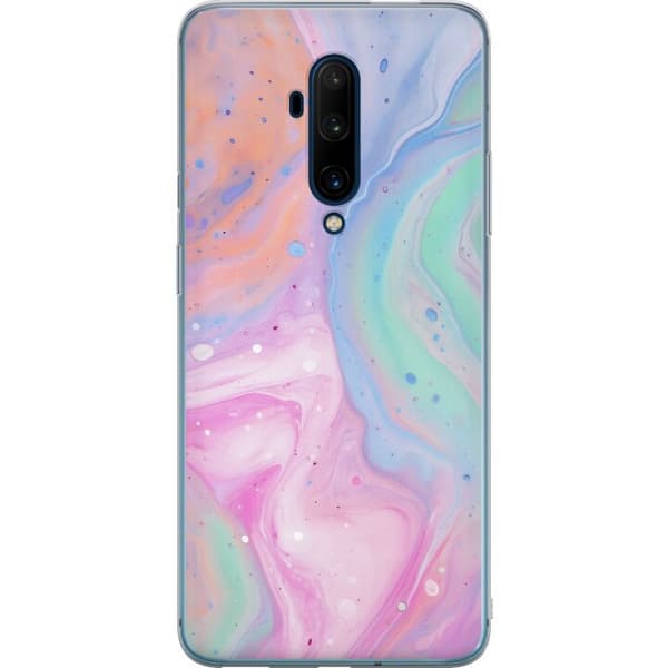 OnePlus 7T Pro Genomskinligt Skal Pastellmarmor