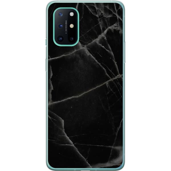 OnePlus 8T Gennemsigtig cover Sort marmor