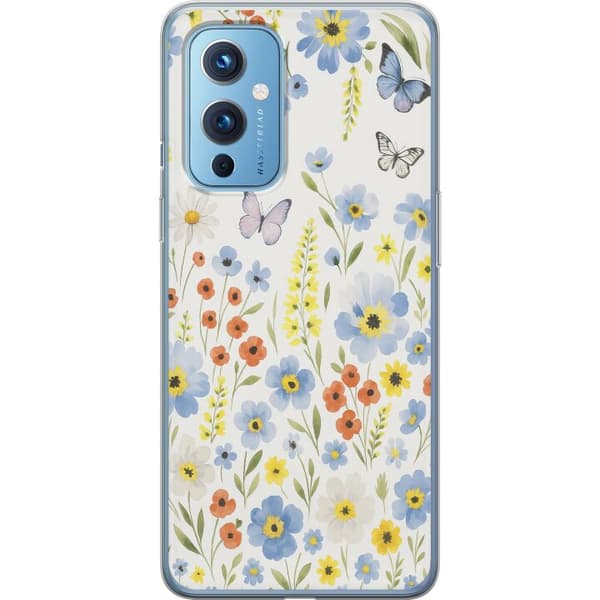 OnePlus 9 Genomskinligt Skal Sommarblommor