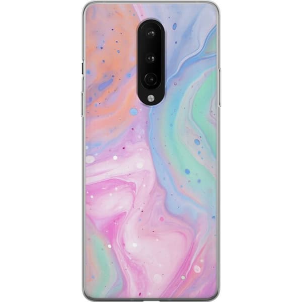OnePlus 8 Gennemsigtig cover Pastelmarmor
