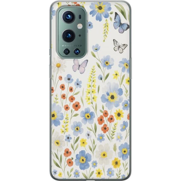OnePlus 9 Pro Gennemsigtig cover Sommerblomster