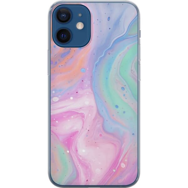 Apple iPhone 12 mini Gjennomsiktig deksel Pastellmarmor