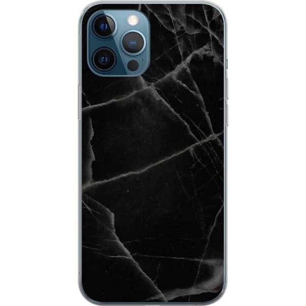 Apple iPhone 12 Pro Gjennomsiktig deksel Svart marmor